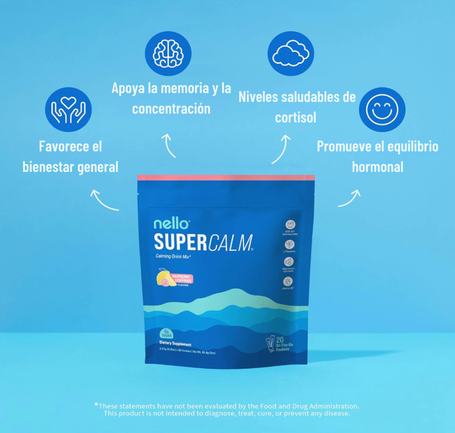 Nello Supercalm™ Ashwagandha – Equilibrio Emocional y Claridad Mental