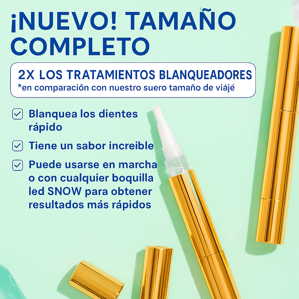 Pluma sérum blanqueadora extra fuerte con fórmula de doble peróxido