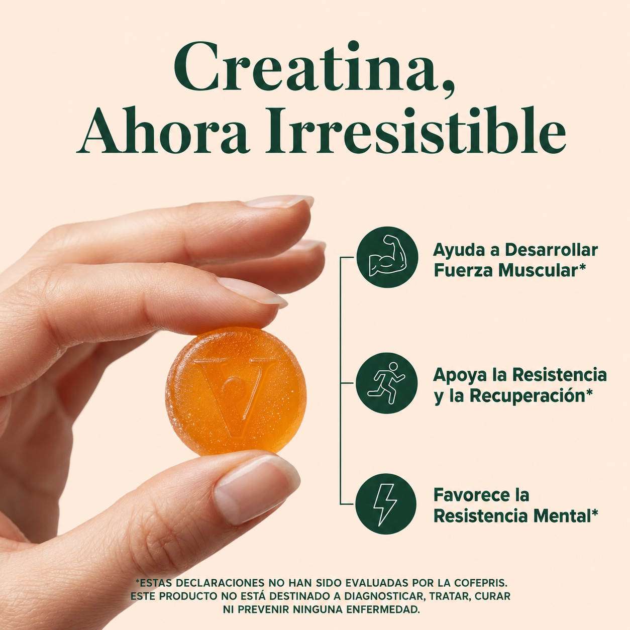 Creatina Gummies 5000mg — Fuerza, Recuperación y Definición Muscular | Herbalux®