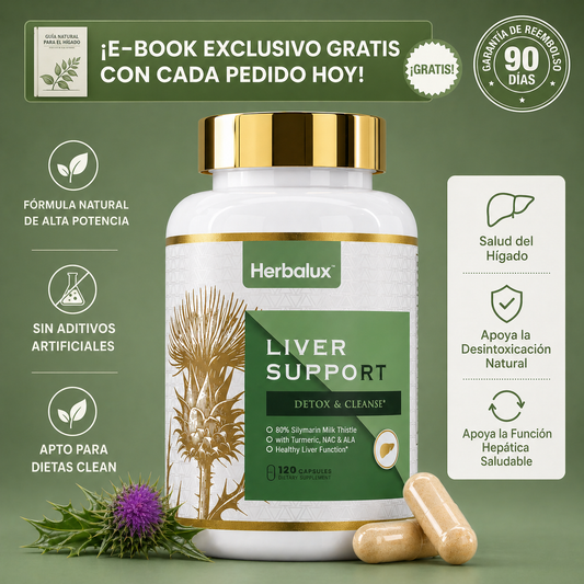 Herbalux Liver Detox — Limpieza y Reparación Hepática con Cardo Mariano