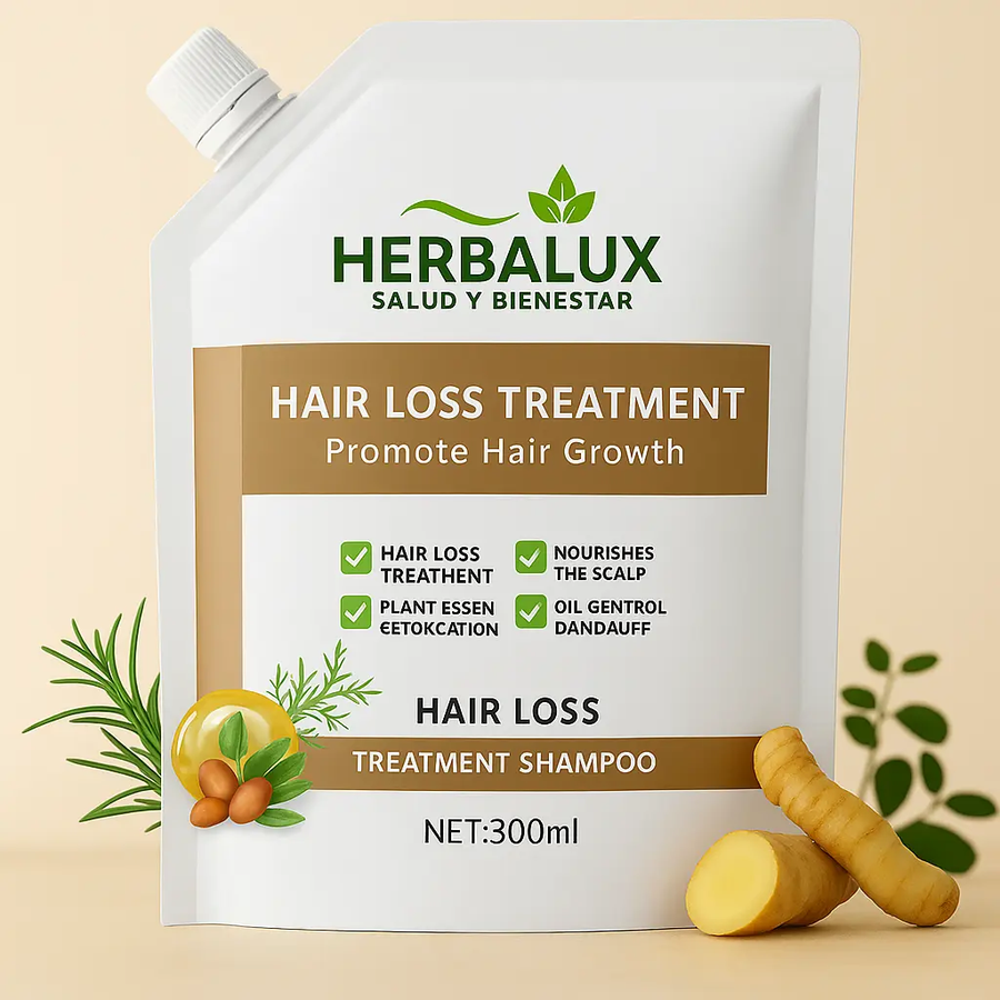 Anti-Hair Fall Shampoo - Anti-Caída y Reactivación Capilar HerbaLux