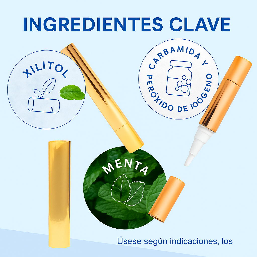 Pluma sérum blanqueadora extra fuerte con fórmula de doble peróxido