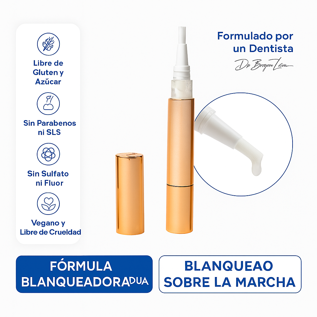 Pluma sérum blanqueadora extra fuerte con fórmula de doble peróxido