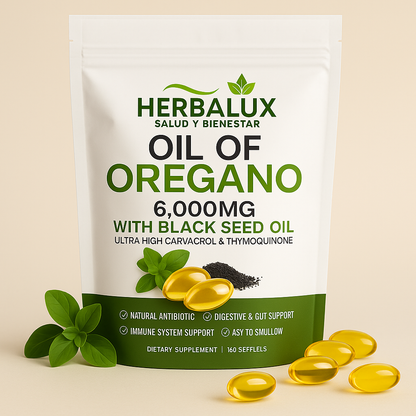 Aceite de Orégano + Semilla Negra - Herbalux