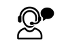 black icon customer service 