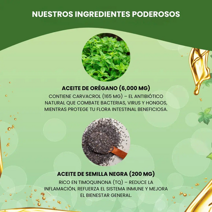 Aceite de Orégano + Semilla Negra - Herbalux